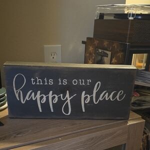 Black and White Decorative Sign